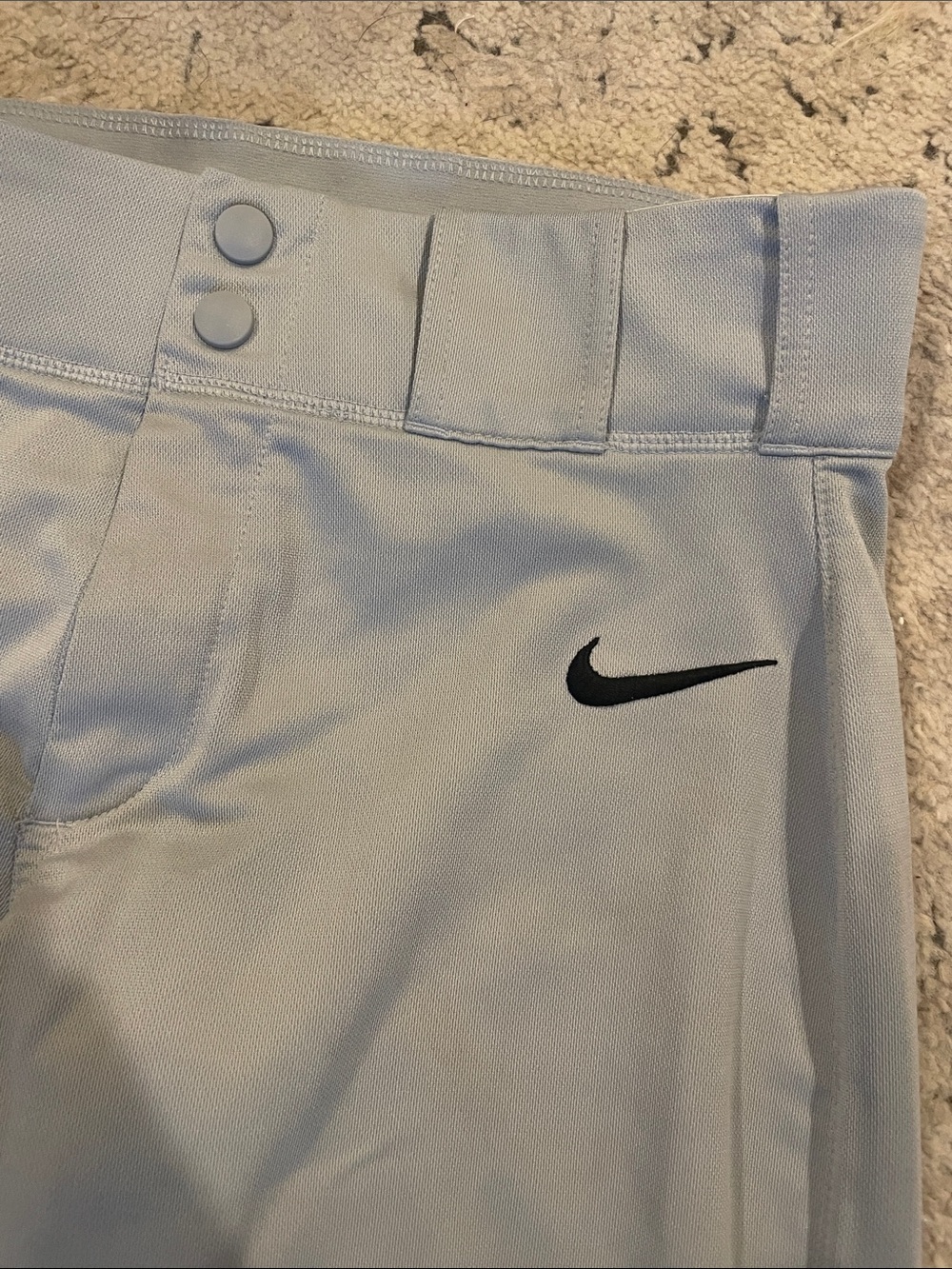 Nike Light Gray Baseball Pants with Black Swoosh - Picture 4 of 12